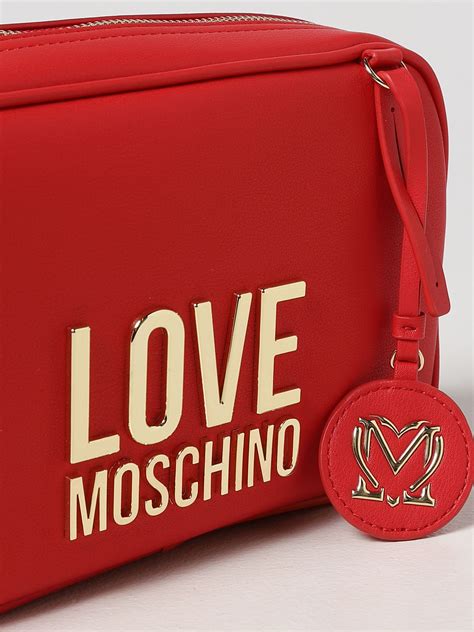 Love Moschino Bag In Synthetic Leather Red Love Moschino Crossbody Bags Jc4107pp1flj0