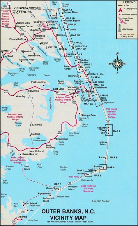 Outer Banks Map Of Towns