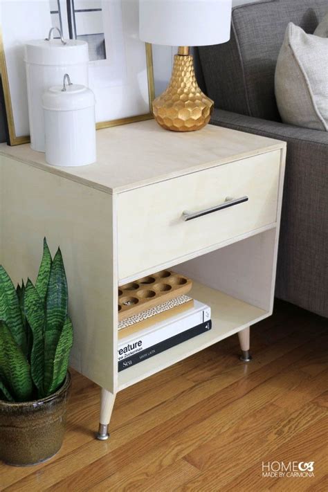 Diy Mid Century Modern Side Table Home Made By Carmona Mid Century