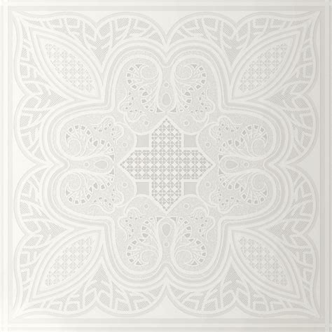 Muriva Ugepa White Silver Floral Geometric Squares Wallpaper J78600