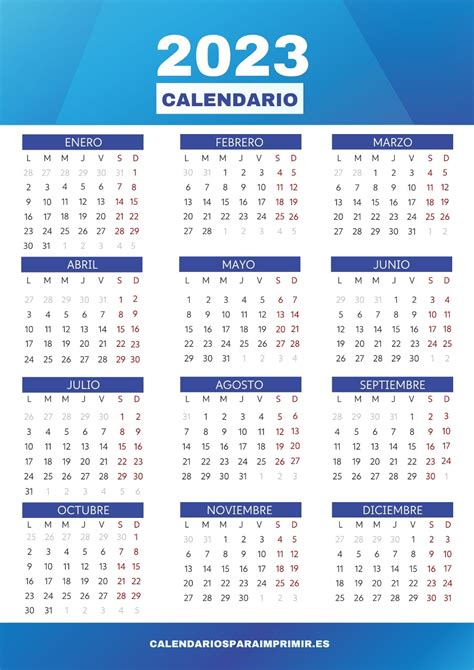Plantilla Calendario Anual 2023 Word Imagesee