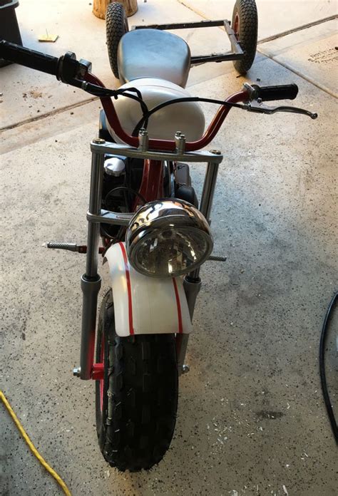 Please let us know how we can help. Coleman mini bike custom painted with trailer open to ...