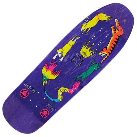 Welcome Skateboards Miller Animal Kingdom On Gaia Purple Skateboard