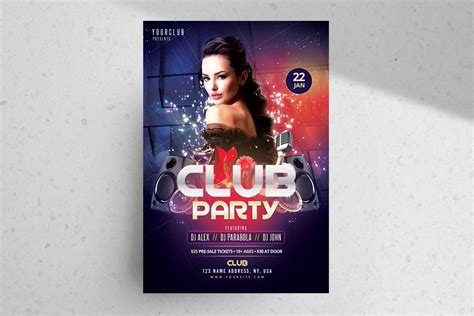 Club Party Freebie Photoshop Flyer Template Pixelsdesign