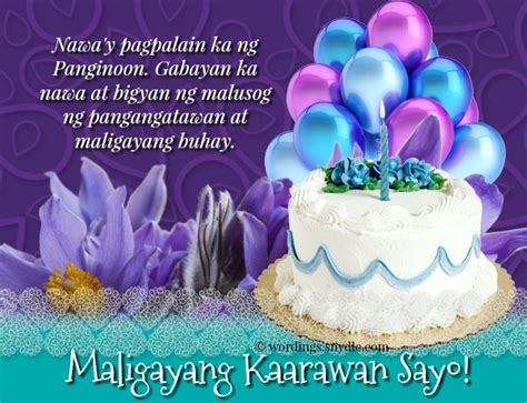 Happy Birthday In Tagalog Wordings And Messages