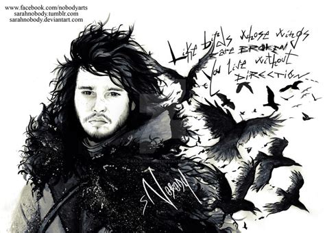 Jon Snow Dark Wings Dark Words By Sarahnobody On Deviantart