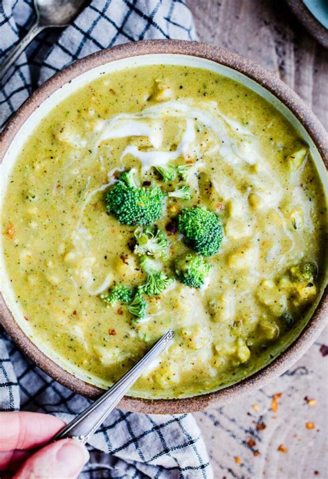 Curried Cauliflower And Broccoli Soup Salted Plains