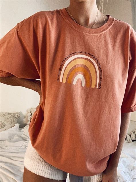 Rainbow Tee Sunkissedcoconut ️ Cute Shirt Designs Cute Comfy Outfits