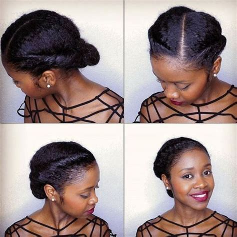 Simple Elegant Updo For Natural Hair Protective Hairstyles For Natural