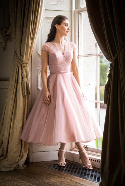 Okbridal brings to you a variety of affordable bridesmaid dresses uk that have been designed by some of the most popular designers of the fashion industry. Tea length bridesmaid dress in blush pink. | Tea length ...
