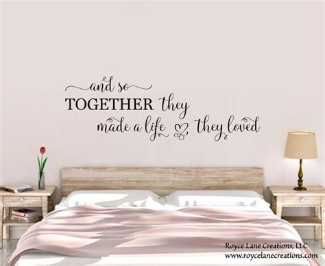 We did not find results for: Bedroom Wall Decal And So Together They Built A Life They ...