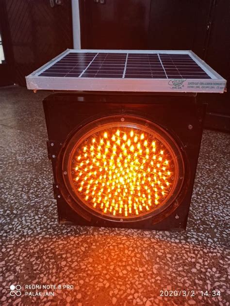 Amber Solar Led Traffic Blinker For Roadhighways Etc 20 Watt At Rs