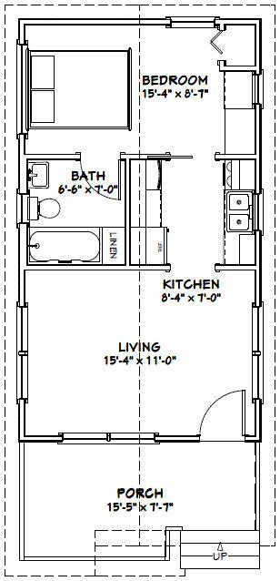16x28 Tiny House 16x28h1b 447 Sq Ft Excellent Floor Plans