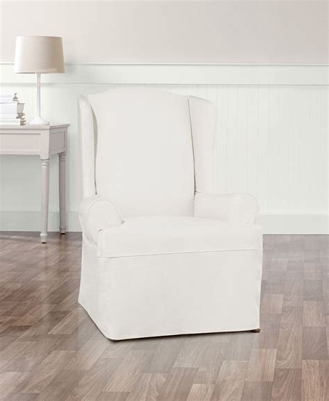 Sure Fit Essential Twill 1 Piece Slipcover And Reviews Slipcovers
