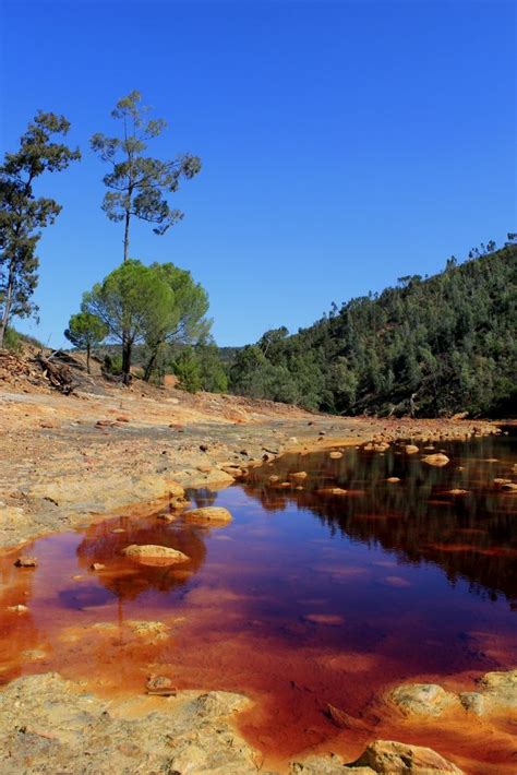 Rio Tinto River And Mining Park Huelva Andalusia Spain Andalusia