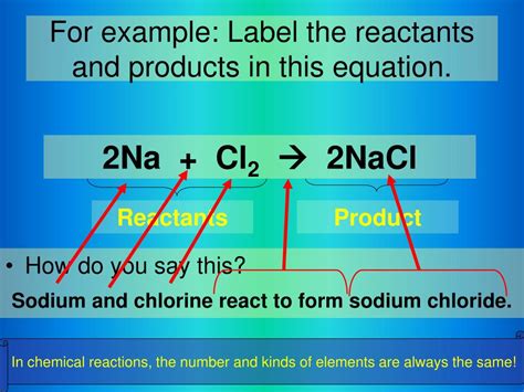 31 Label The Reactants And Products In The Chemical Reaction Label