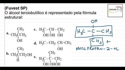 álcool Terc Butílico Formula Estrutural