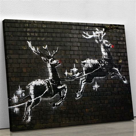 Banksy Christmas Canvas Print Or Poster Canvas Art Rocks