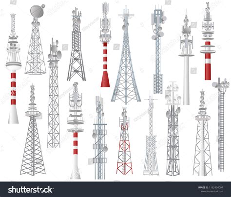 Communication Tower Vector Images Stock Photos And Vectors Shutterstock
