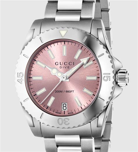Gucci Ya136401 Dive Stainless Steel Watch In Metallic Lyst
