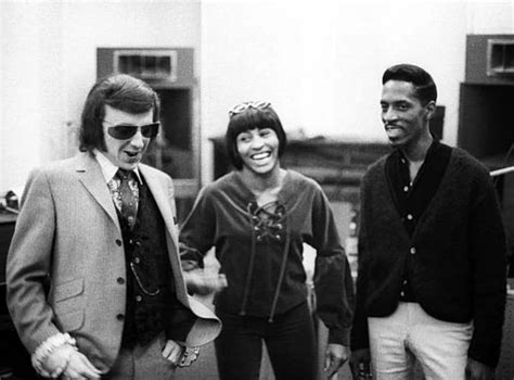 Ike And Tina With Record Producer Phil Spector At Gold Star Studios In
