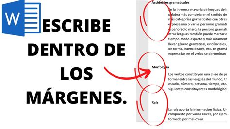 CÓmo Escribir Dentro De Los MÁrgenes En Documento Word 2019 Youtube