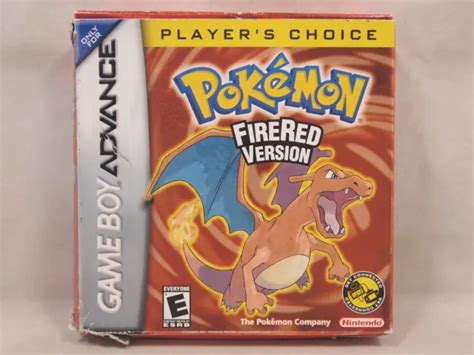 Pokemon Firered Version Game Boy Advance Gba Authentic Box Only 99
