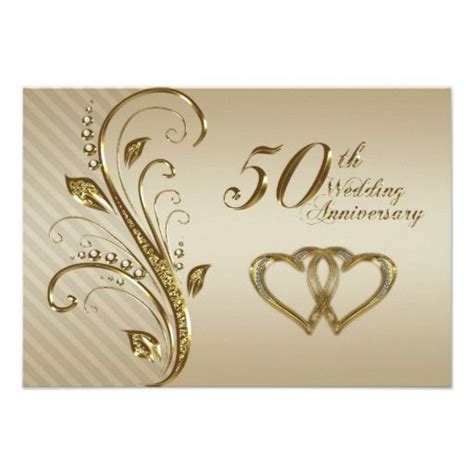 50th Wedding Anniversary Rsvp Card Tarjetas De