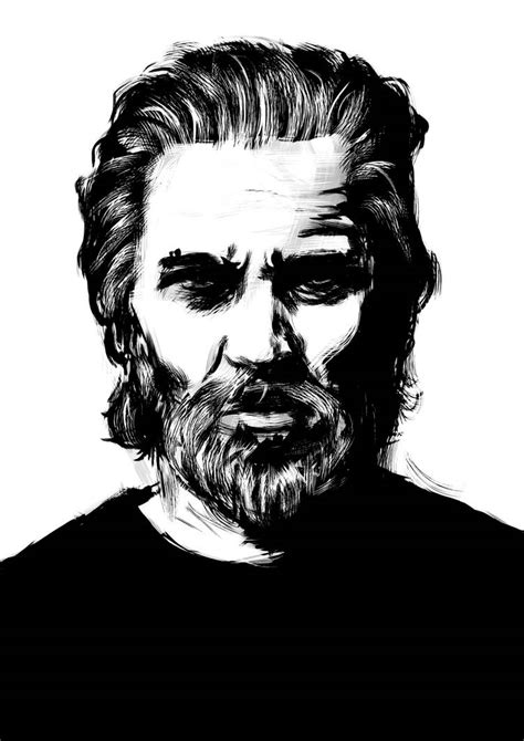 Jeff Bridges Black And White By Heathbot On Deviantart