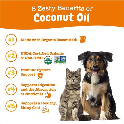 Zesty Paws Organic Extra Virgin Coconut Oil For Dogs 16 Oz Jar