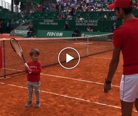 Novak Djokovics Son Plays Tennis 2018 Monte Carlo Play Tennis