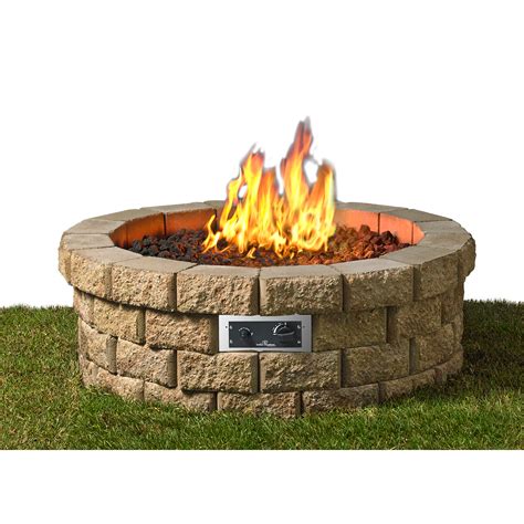 They are so lightweight, you can put your portable propane fire pit anywhere you'd like. Outdoor GreatRoom Hudson Stone DIY Fire Pit Kit - Fire ...