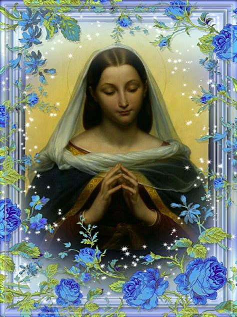 Virgin Mary Blessed Mother Painting Artwork