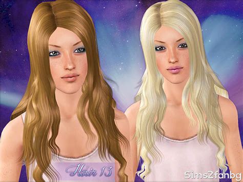 Sims2fanbgs Long Hair 13 Set