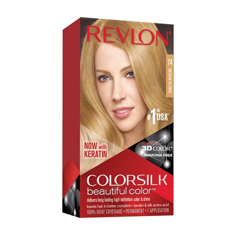 Revlon Colorsilk Beautiful Color Permanent Hair Color 74 Medium Blonde