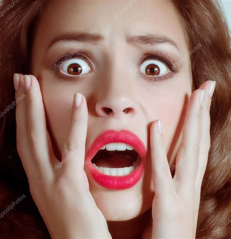 Woman Scared Face — Stock Photo © Forewer 44301235