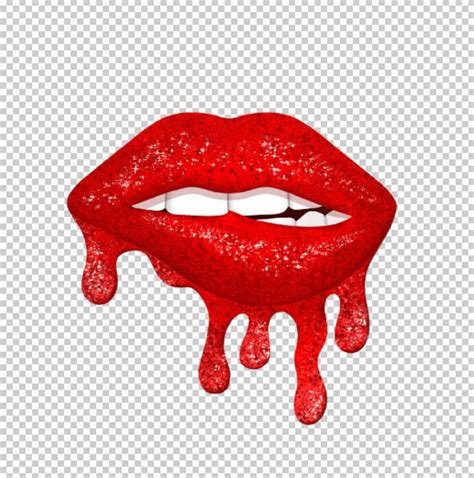 Dripping Lips Png Sublimation Design Glitter Lips Etsy