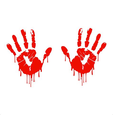 Happy Halloween Bloody Handprint Blood Svg Dxf Png Eps Etsy