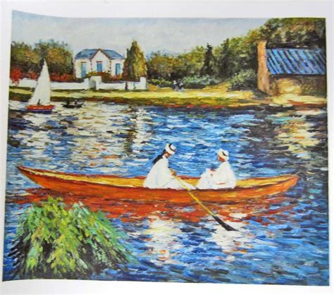 Boating On The Seine By Pierre Renoir Canvas Print