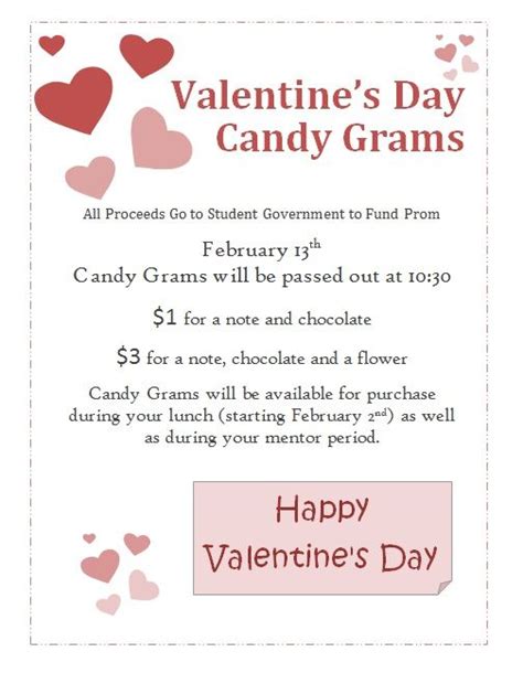 image result  candy gram order form template school