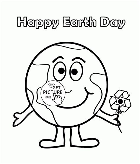 Older children will enjoy using these free printable earth day coloring pages.make sure to download them for your big kids! if you want to get everyone outside to enjoy the day, print this nature scavenger hunt and bring it along. Earth Coloring Pages Cute Earth Coloring Page For Kids ...
