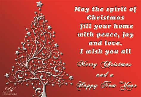 May The Spirit Of Christmas Fill Your Home With Peace Joy And Love