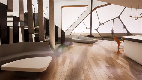 Futuristic Loft In Architectural Visualization Ue Marketplace