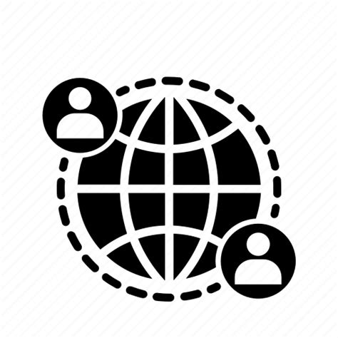 Global contacts, global partnership, global user, international business, seo, social media icon