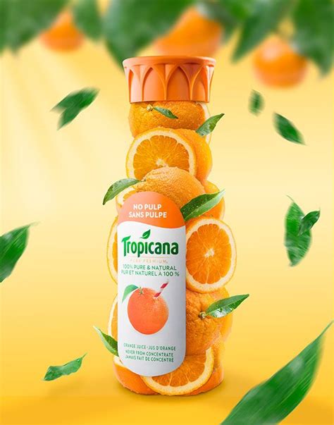 Tropicana Sincerely Orange Food Poster Design Juice Ad Creative