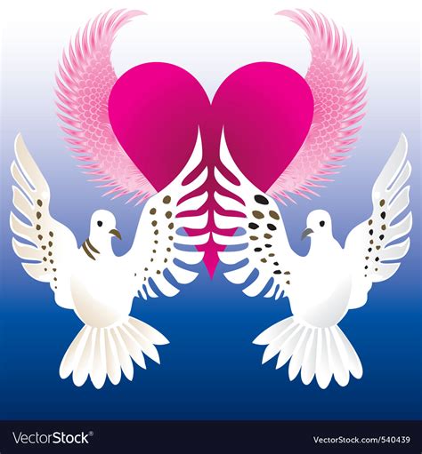 Love Doves Royalty Free Vector Image Vectorstock