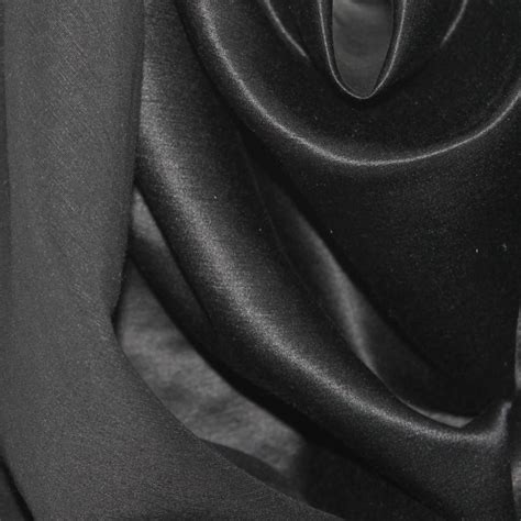 Silk Double Georgette Fabric 44 Wide~black Color