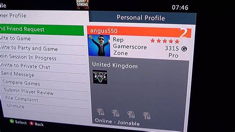 Xbox Live Gamertag Angus550 Youtube
