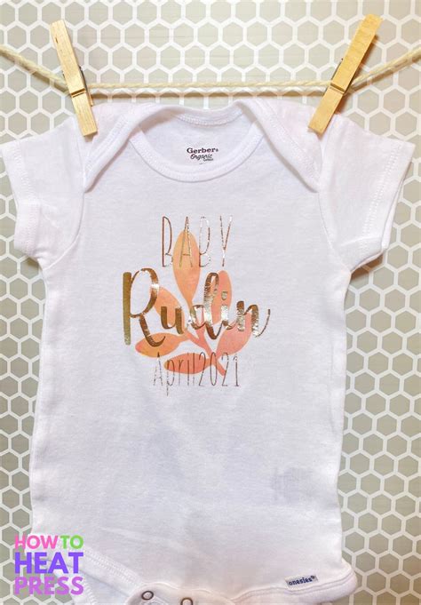 How To Make A Custom Cricut Baby Onesie And Other Baby Gear