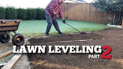 Lawn Leveling With Topsoil Lawn Renovation Part 2 Preparing For